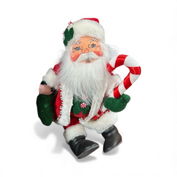 Annalee Other - Annalee Santa Doll 2005 9” Christmas Santa with Candy Cane Holiday Figure VTG
